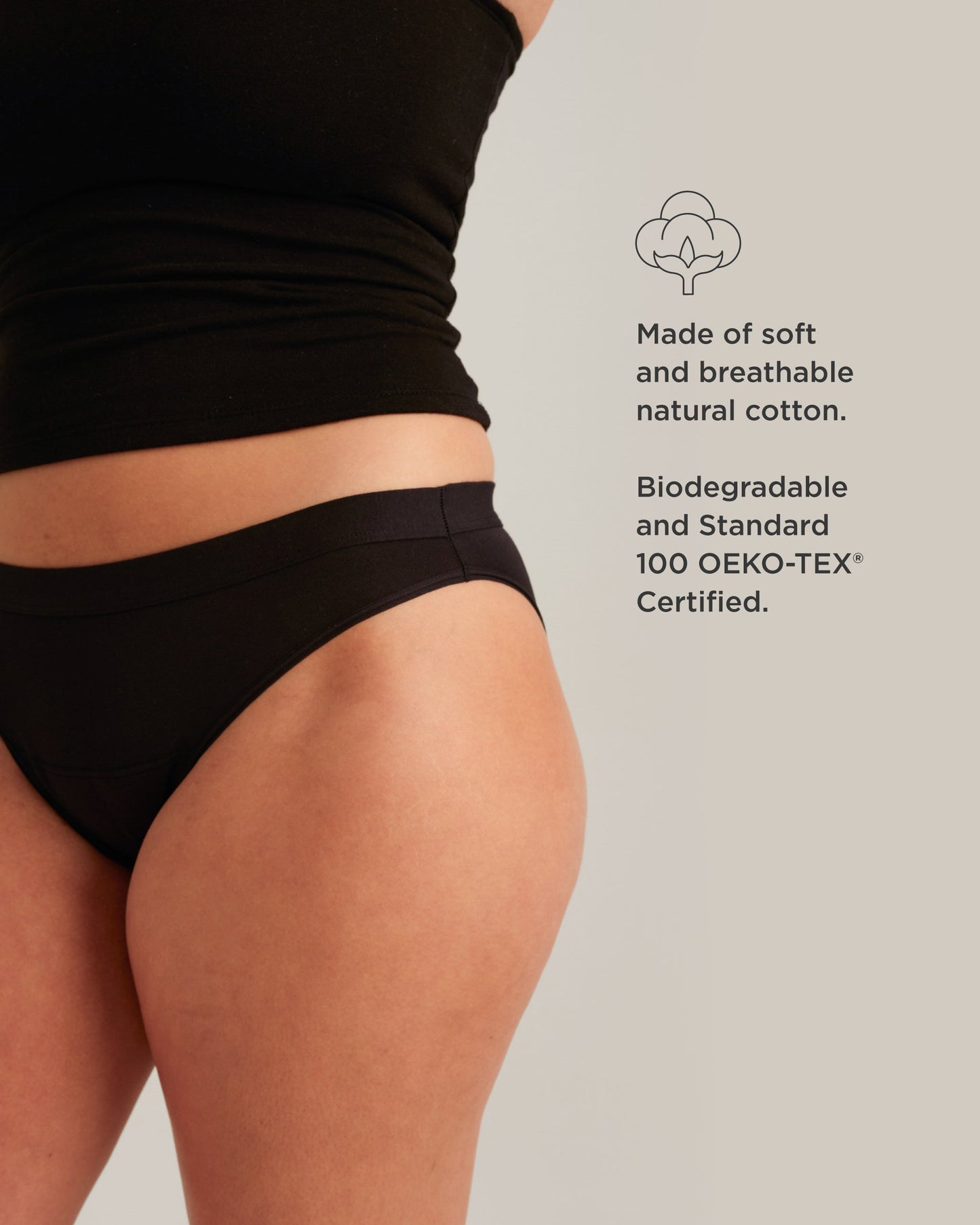 Saalt Wear Leakproof Cotton Bikini