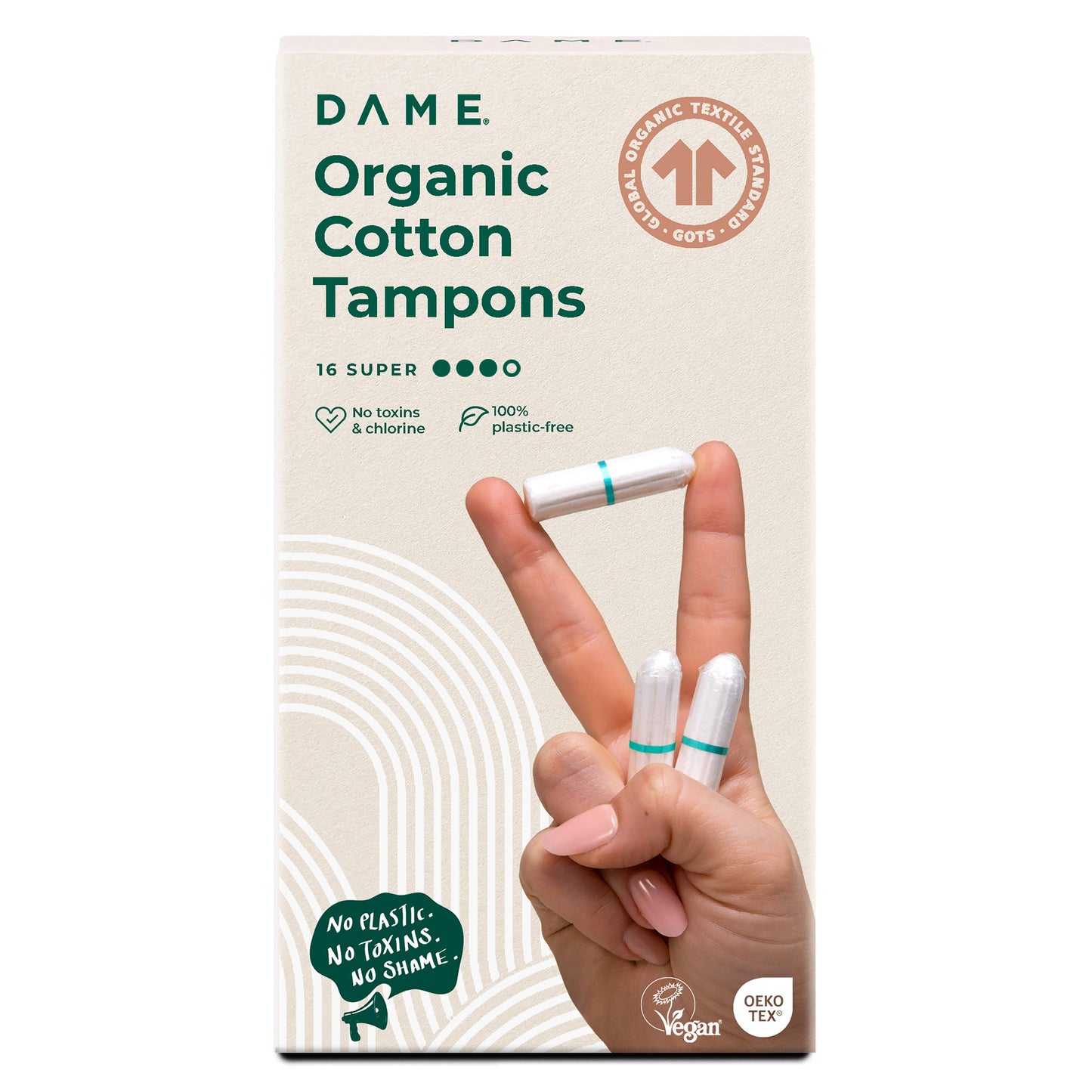 Organic Cotton Tampons (16-pack)