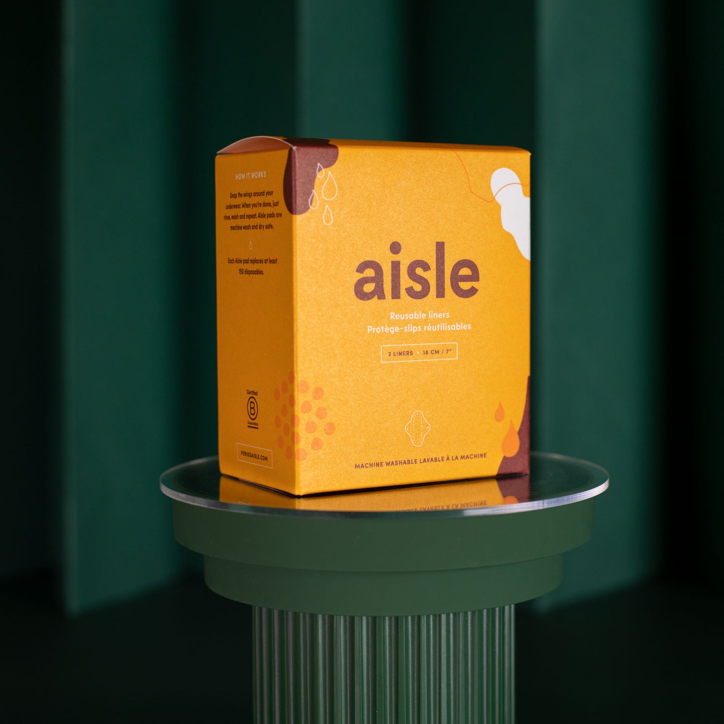 Aisle reusable cloth liners