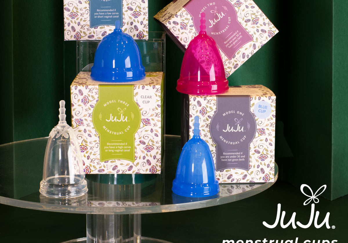 JuJu Menstrual Cups - 4 Sizes and Styles - Now in the US