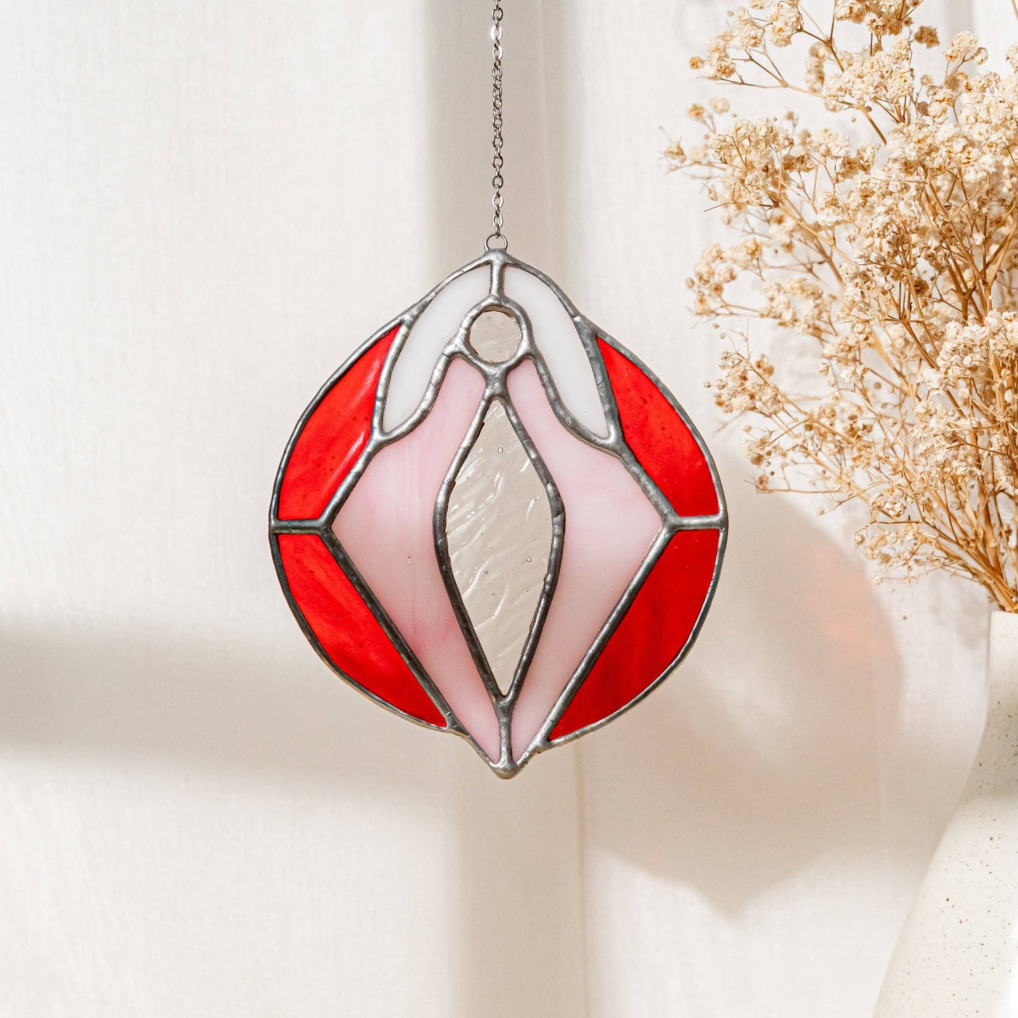 Stained Glass Vulva Art - Medium