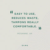 DAME Organic Cotton Tampons (16-pack)