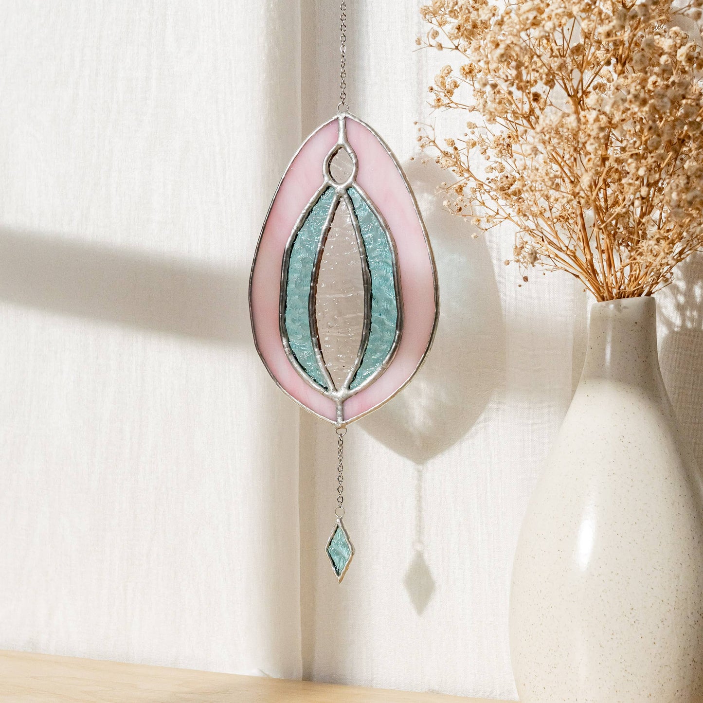 Stained Glass Vulva Wall Art- Large