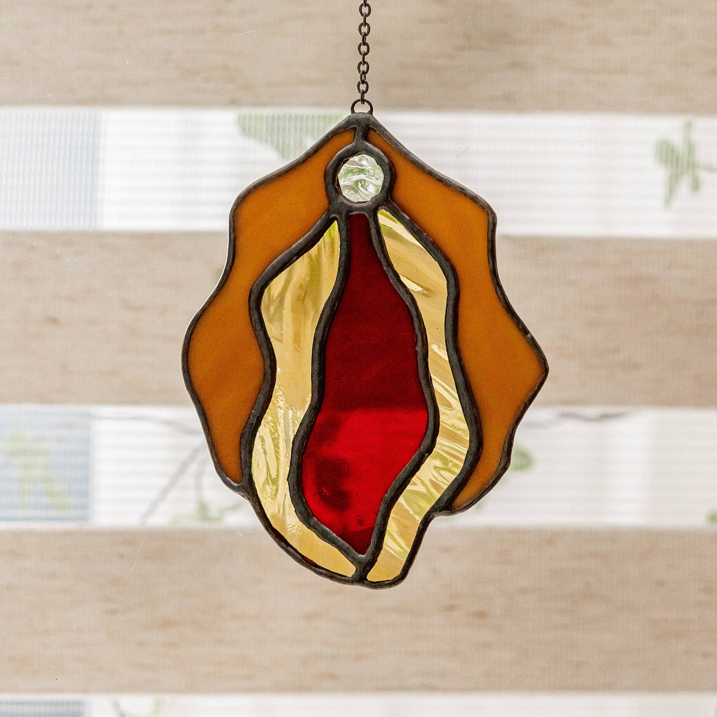 Stained Glass Vulva Wall Art- Small