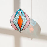 Stained Glass Vulva Art - Medium
