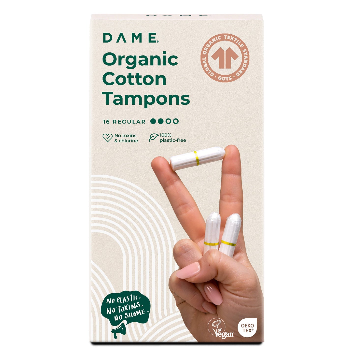 Organic Cotton Tampons (16-pack)