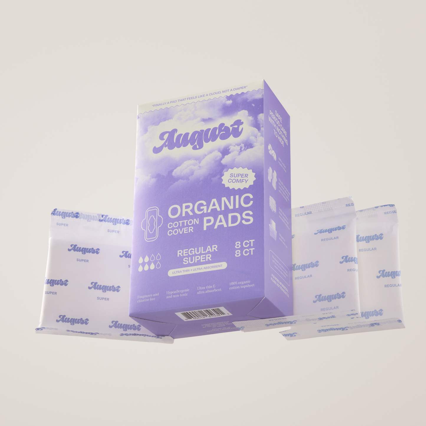 August 16ct Sustainable Day & Night Pads w/ Wings