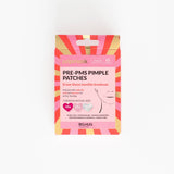 A box of Big Hug Breakout Pimple Patches with a bright pink and orange sunburst design contains 45 hydrocolloid patches in three sizes, designed for monthly breakouts.