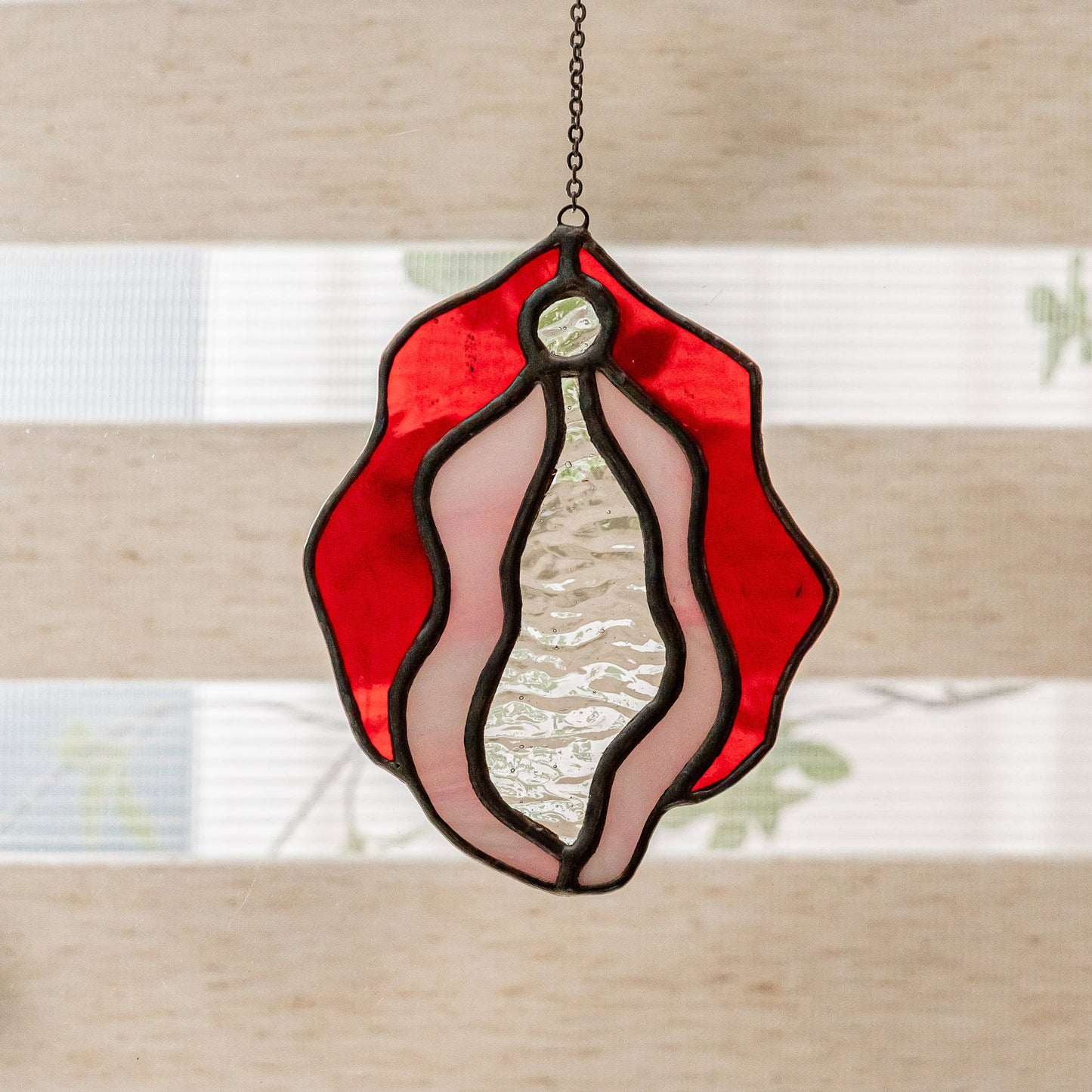 Stained Glass Vulva Wall Art- Small