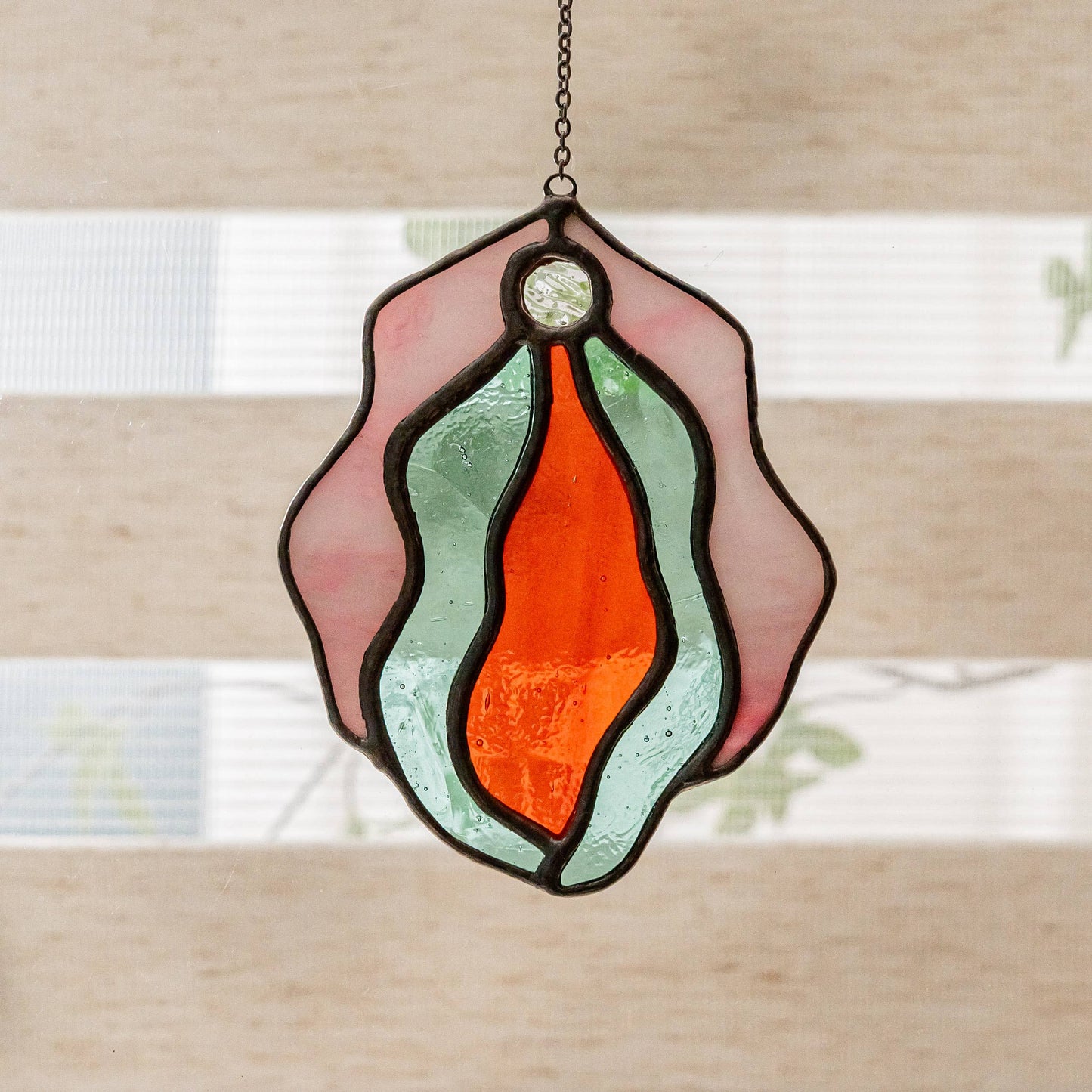 Stained Glass Vulva Wall Art- Small