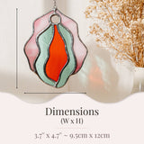 Stained Glass Vulva Wall Art- Small