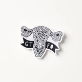 GTFO Uterus Pro-Choice Sticker