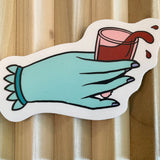 Cup in Hand Sticker