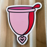 Pink Cup Sticker