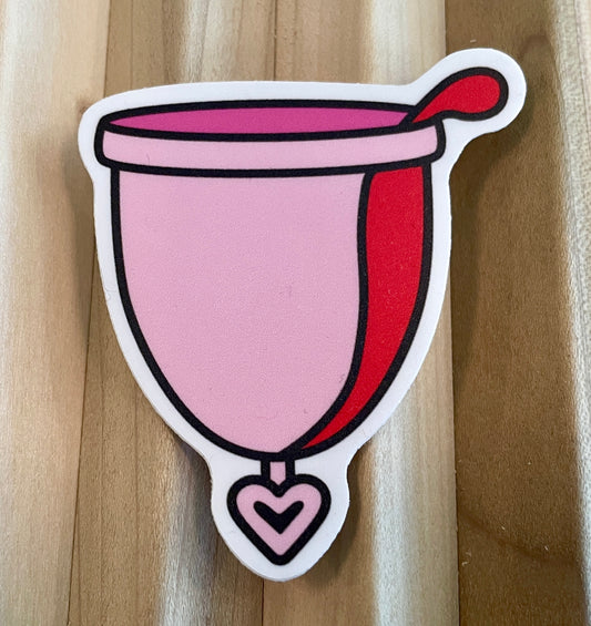 Pink Cup Sticker