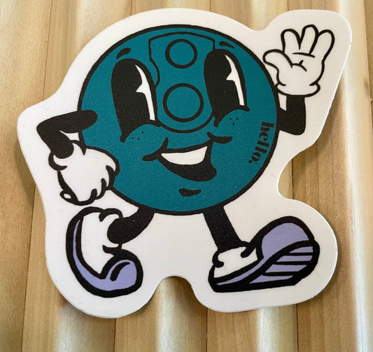 “Hello” Hello Disc Sticker