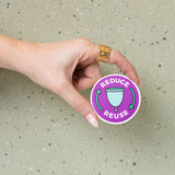 Reduce Reuse Cup Sticker