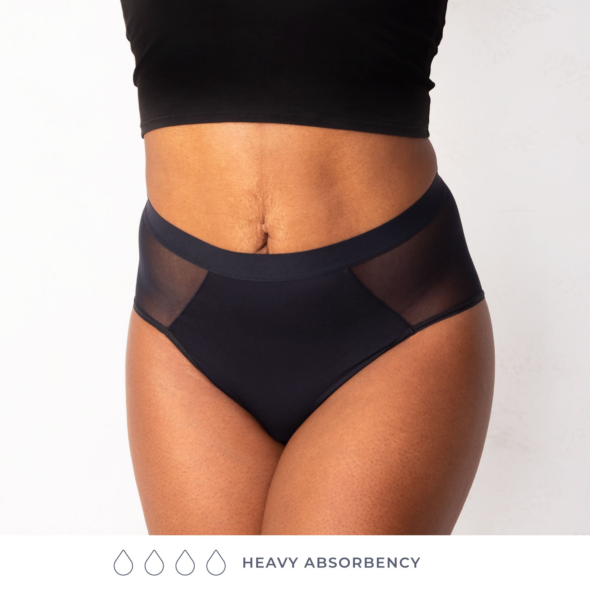 Saalt Wear Leakproof French Cut High Waist Full Gusset - Heavy