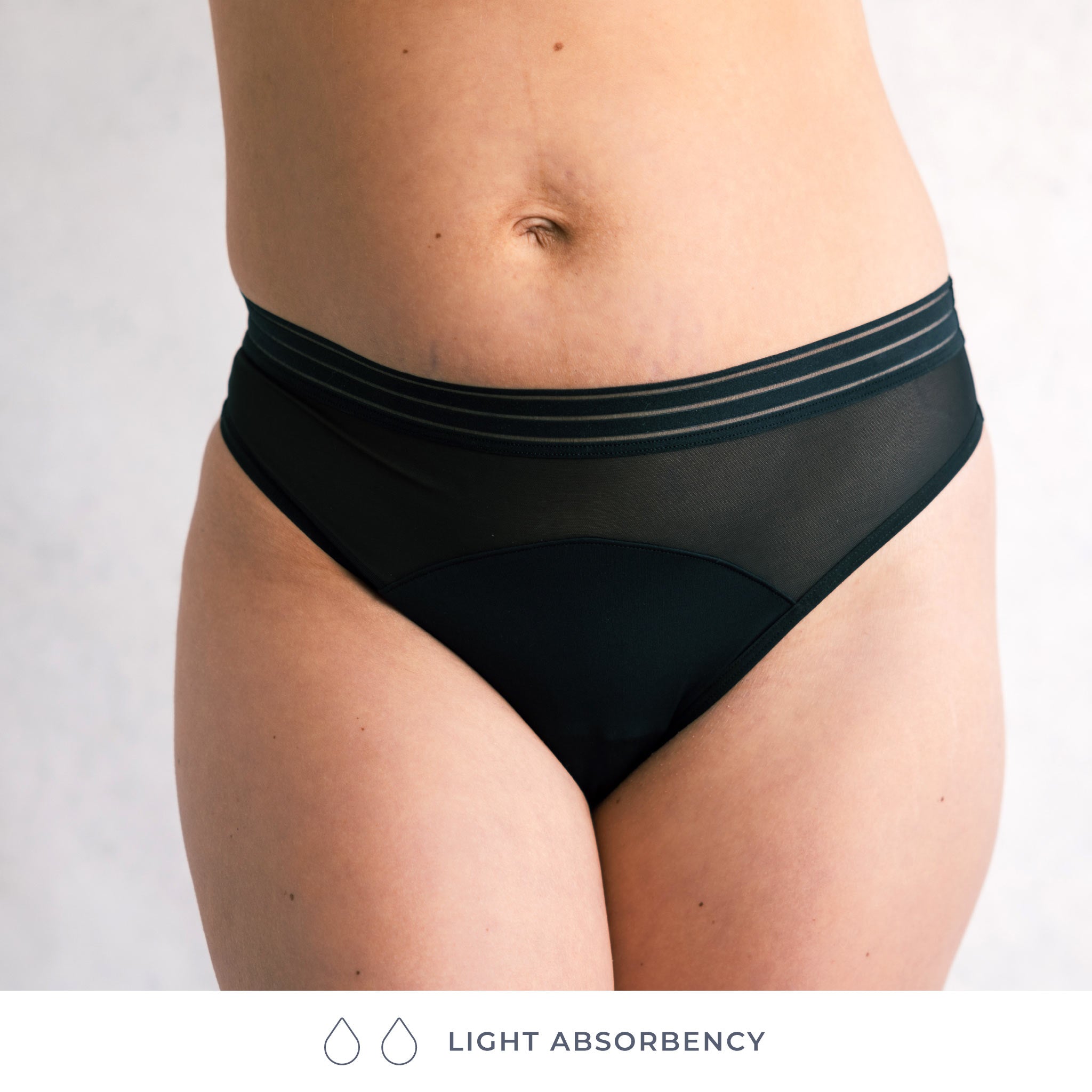 Saalt Wear Leakproof Mesh Thong - Light