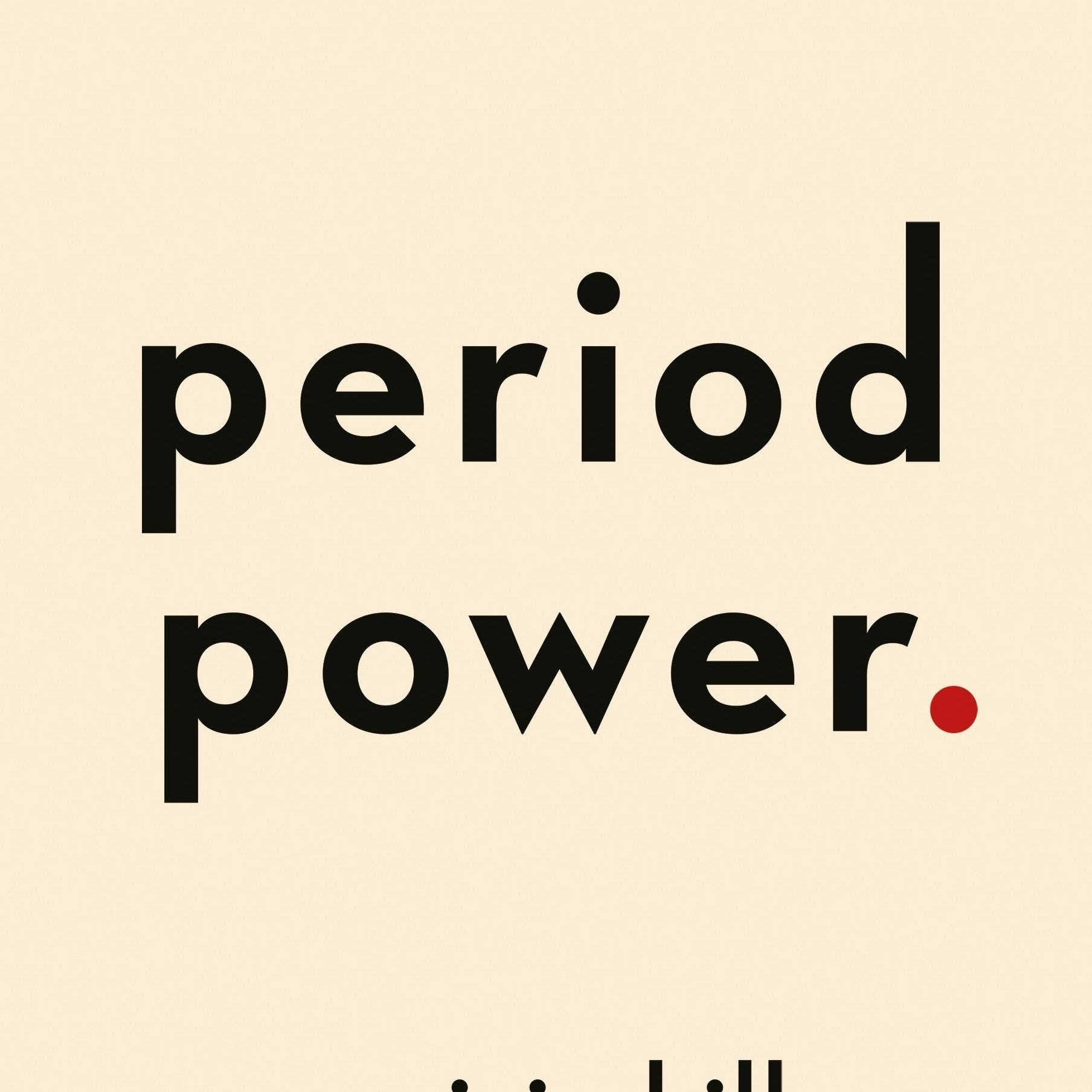 Book cover with "Harness Your Hormones & Cycle Benefits" at the top, "Period Power" in large bold letters in the middle, and "Maisie Hill" at the bottom. Beige background. Product Name: Period Power: Harness Your Hormones & Cycle Benefits.