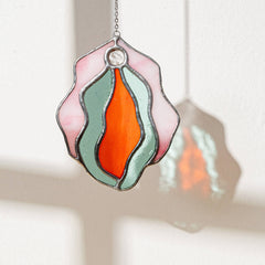 Stained Glass Vulva Wall Art- Small