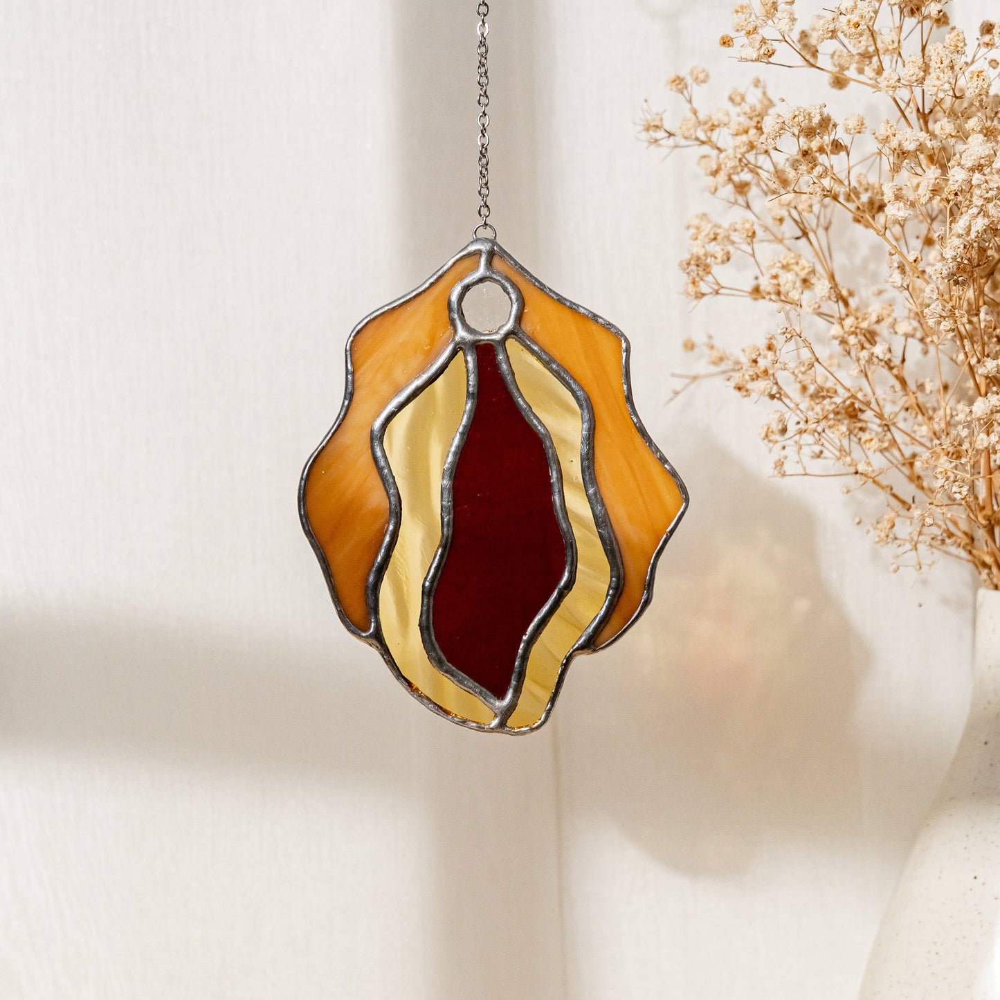 Stained Glass Vulva Wall Art- Small
