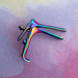 Speculum Pin - Rainbow Anodized