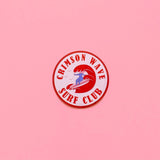 Crimson Wave Surf Club Sticker