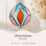 Stained Glass Vulva Art - Medium