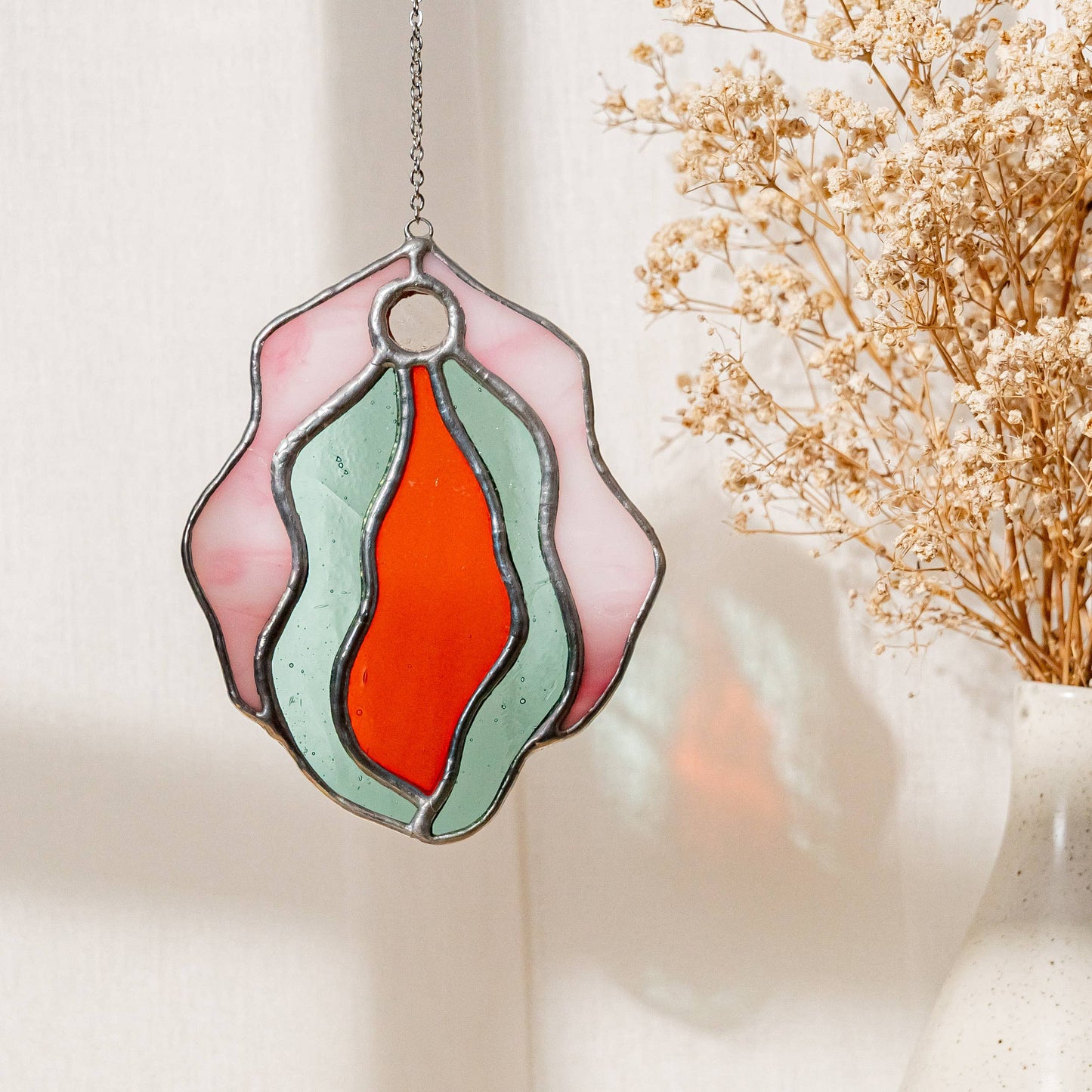 Stained Glass Vulva Wall Art- Small