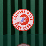 Crimson Wave Surf Club Sticker