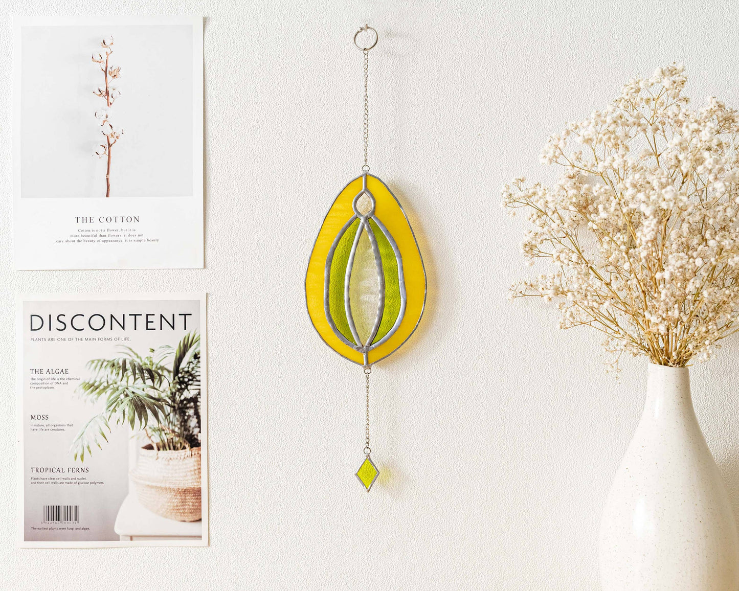 Stained Glass Vulva Wall Art- Large