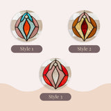 Stained Glass Vulva Art - Medium