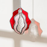 Stained Glass Vulva Wall Art- Small