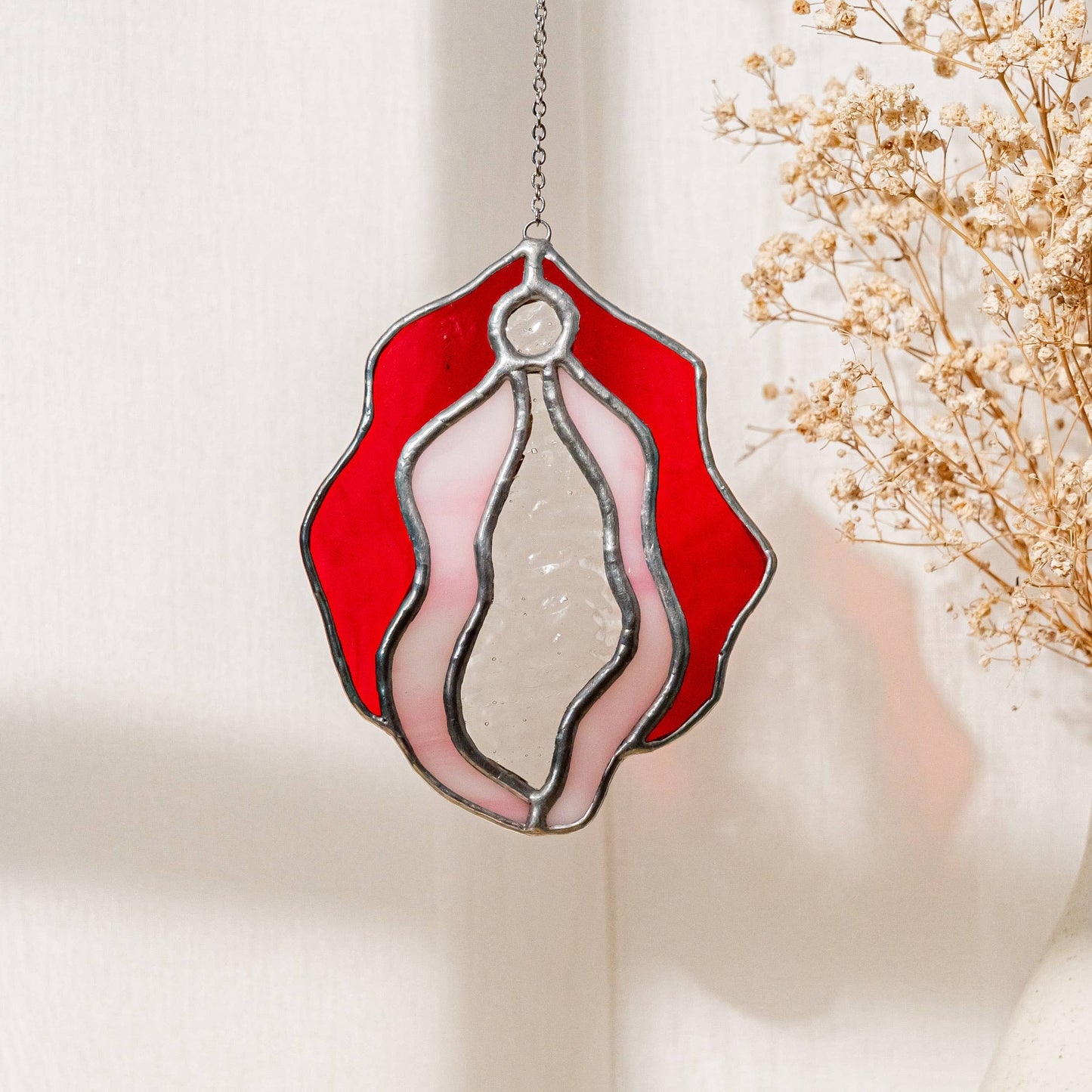 Stained Glass Vulva Wall Art- Small