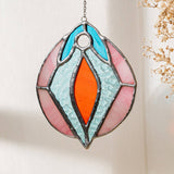 Stained Glass Vulva Art - Medium