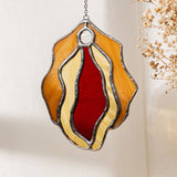 Stained Glass Vulva Wall Art- Small