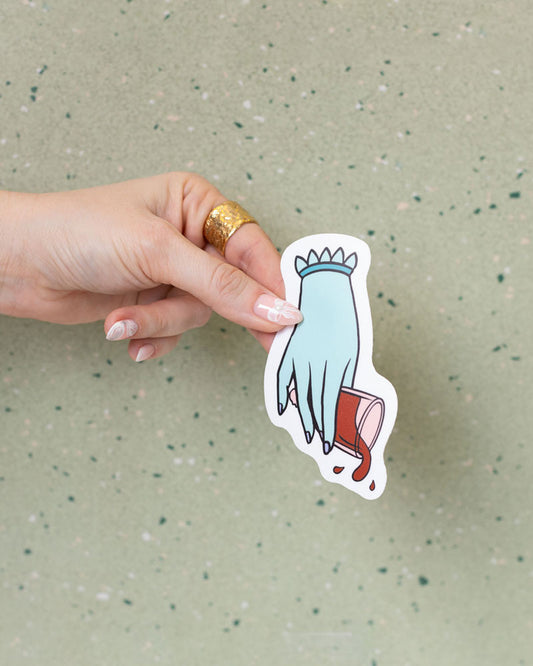 Cup in Hand Sticker