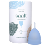 Saalt menstrual cup best period cup regular large Ocean Blue