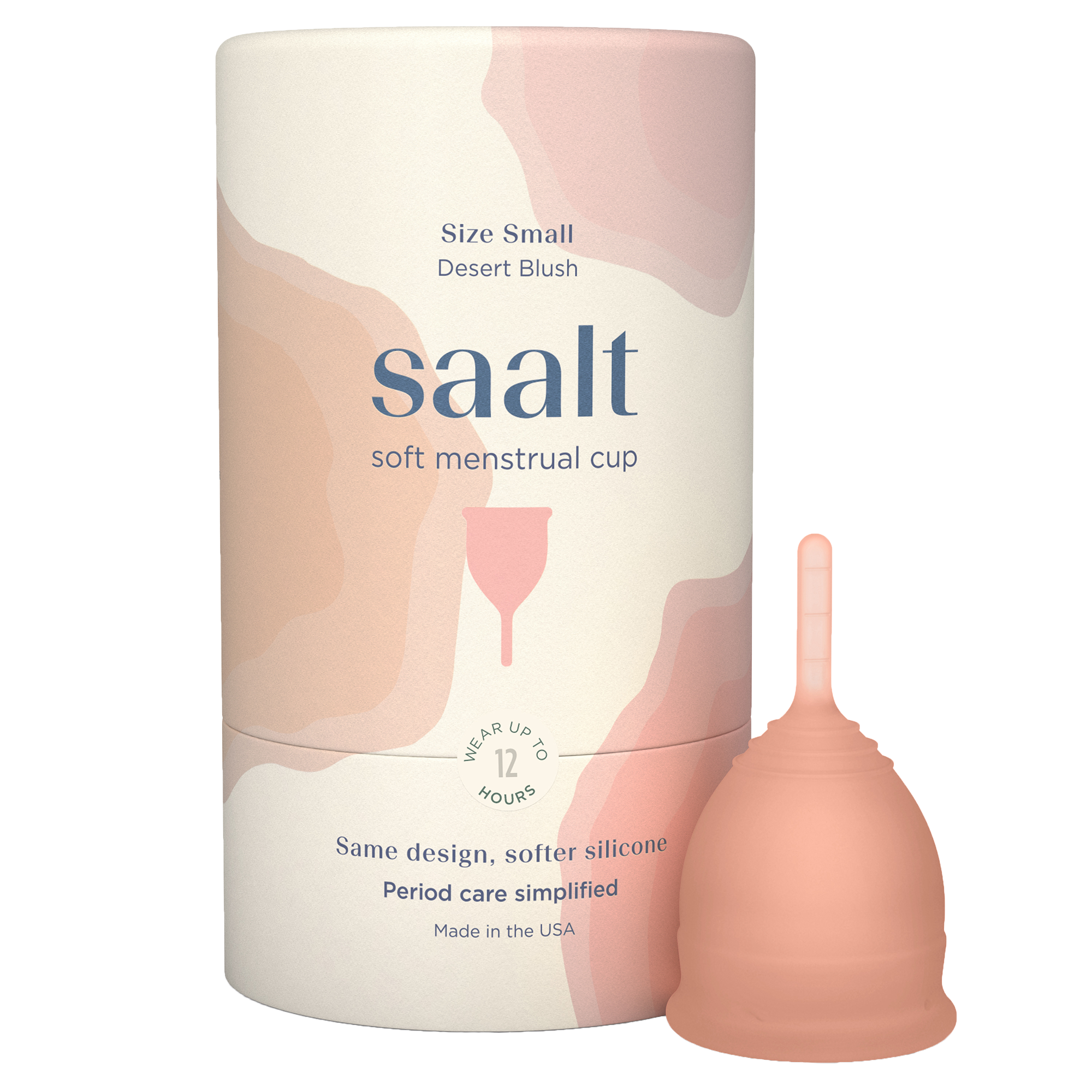 Saalt Soft menstrual cup best period cup Desert Blush Small