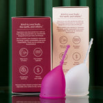 buy Kind cup menstrual cup size small violet size regular clear with packaging