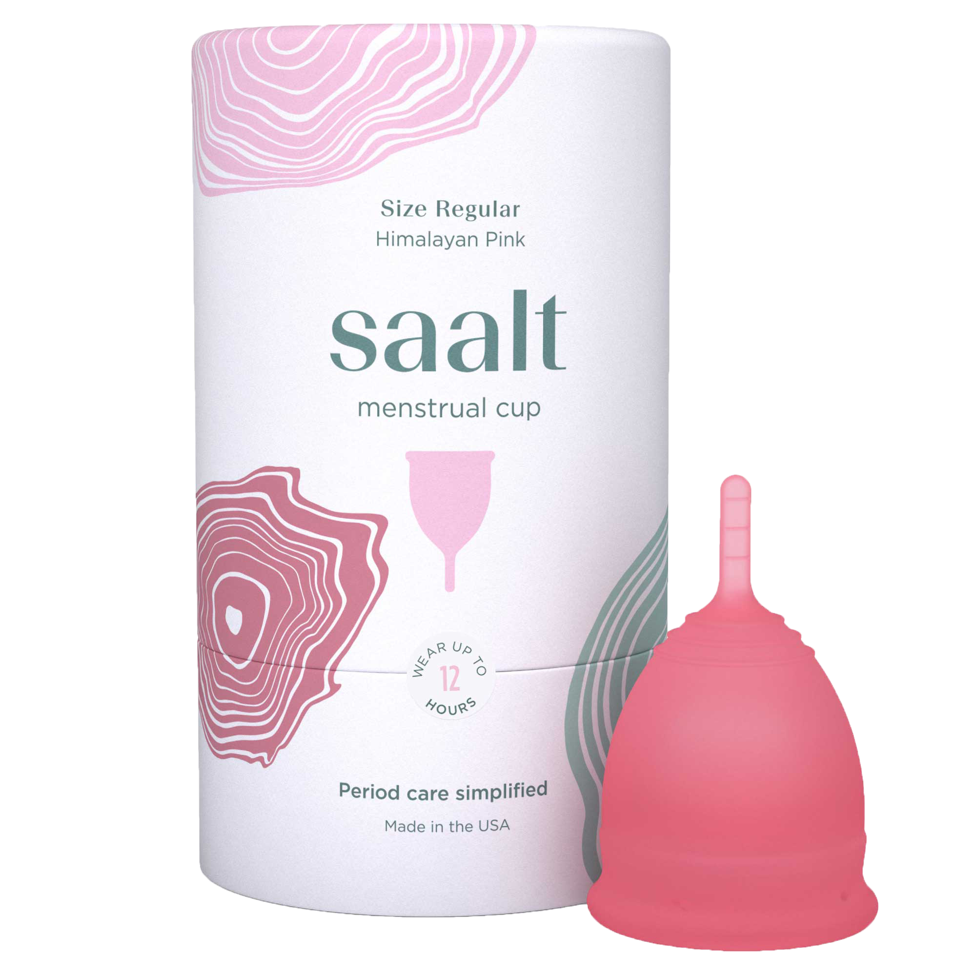 Saalt menstrual cup best period cup Regular Large Himalayan Pink