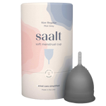 Saalt Soft menstrual cup best period cup Regular Large Mist Grey