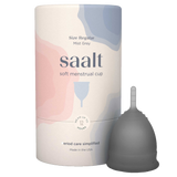 Saalt Soft menstrual cup best period cup Regular Large Mist Grey