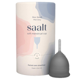 Saalt Soft menstrual cup best period cup Small Mist Grey
