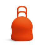 Merula XL menstrual cup orange Fox