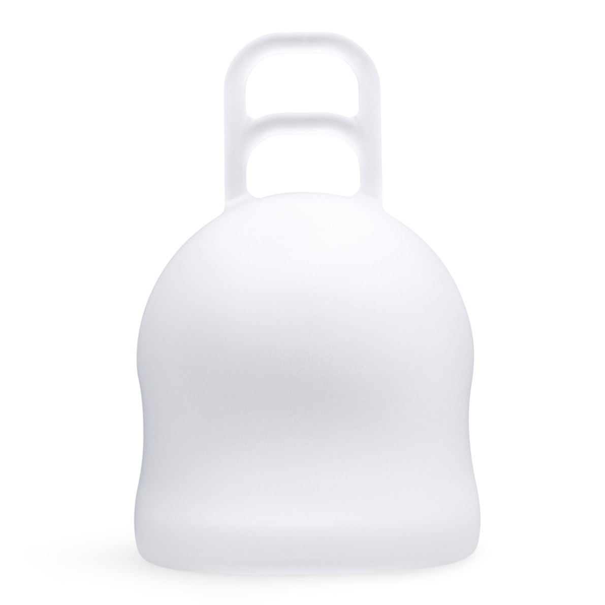 Merula XL in ice clear menstrual cup for heavy periods