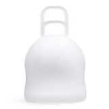 Merula XL in ice clear menstrual cup for heavy periods