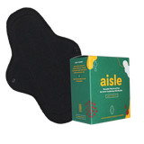 Aisle reusable cloth pad size Maxi packaging with black pad