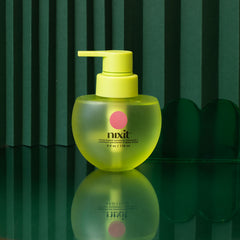 nixit menstrual cup safe lubricant lime green bottle